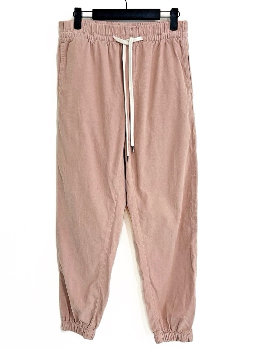 American Eagle Pink Corduroy Drawstring Joggers Pull Elastic Waist Cotton XS